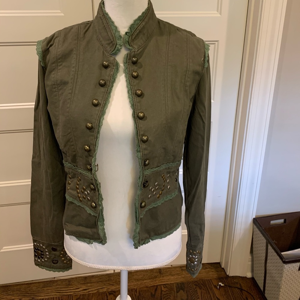 Boho jacket with metal details